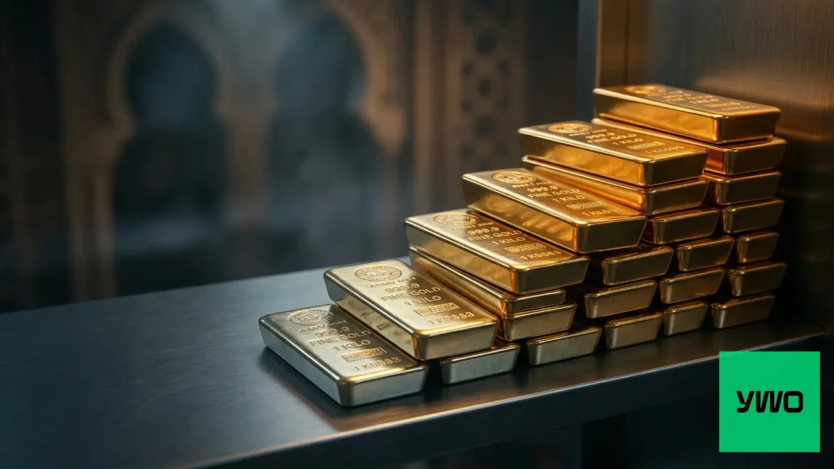 Gold Prices Fall as Conflicting Iran Signals Reduce Safe-Haven Demand